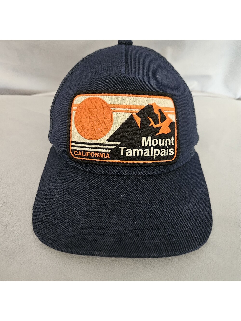 Bart Bridge Hat Cap Pocket Patch Snap Back One Size Blue Trucker Mount Tamalpais